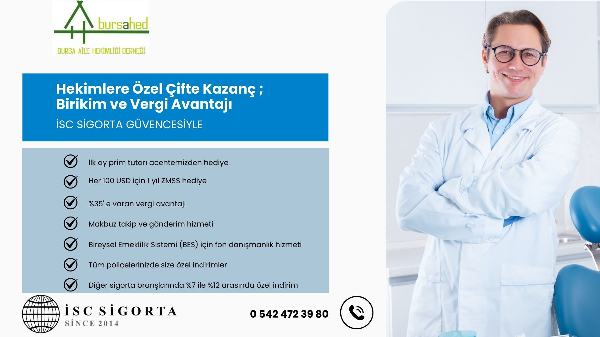 BURSAHED İLE İSC SİGORTA ARASINDA PROTOKOL İMZALANMIŞTIR.